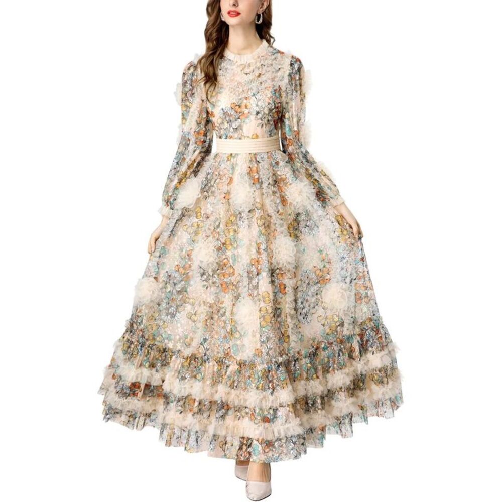 Burryco Womens  Embellished Maxi Dress